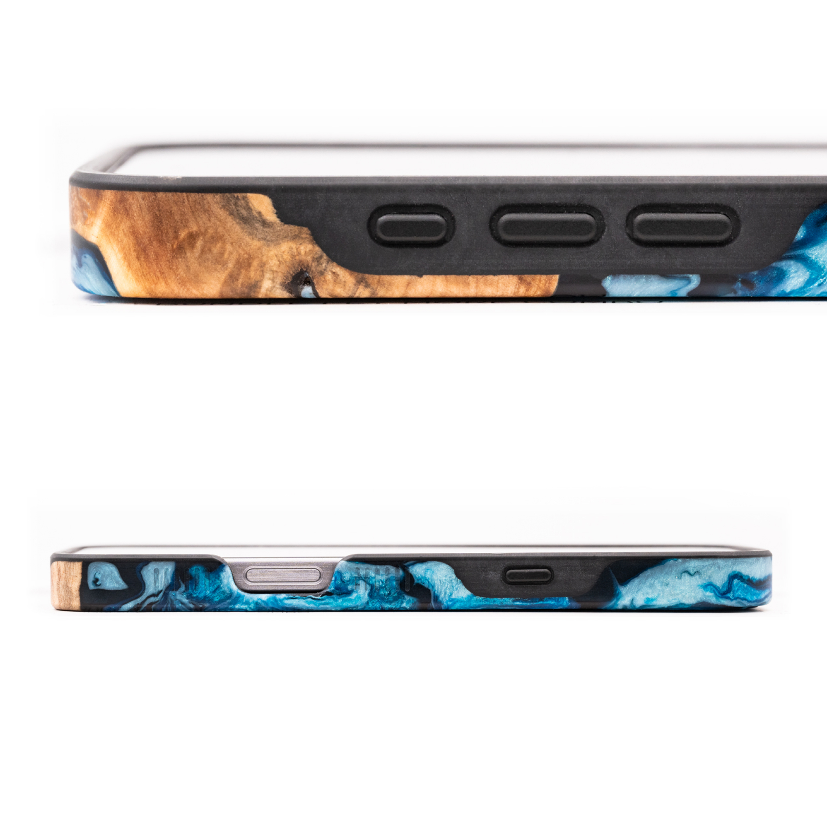 Carved Live Edge iPhone 16 Pro Max ケース IPhone 16 Pro Max - Blue - Live Edge Phone Case - Carved